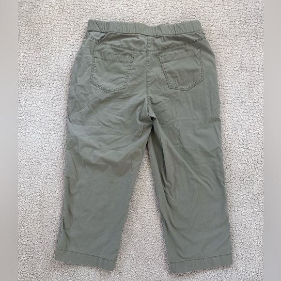 Chico's Capri Pants Women's Size 0 Olive Green Stretch Fit Casual Fall - Picture 5 of 8
